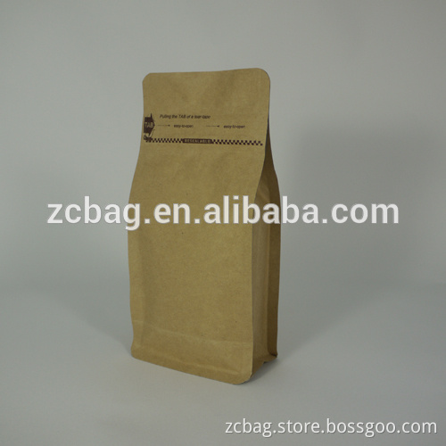 Factory directly Manufacture quad side seal gusset flat bottom standup box pouch,square bottom Pouch zipper lock